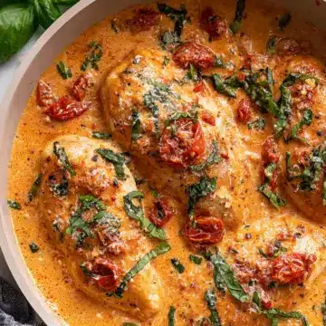 Creamy Tomato Basil Chicken Breasts