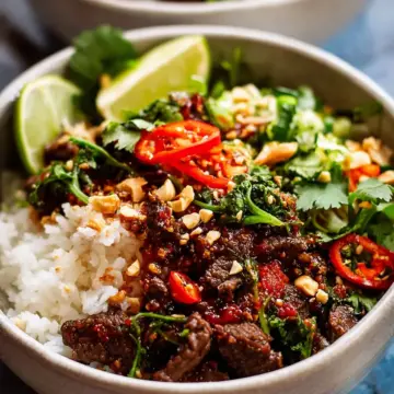 Thai Sweet Chilli Beef Bowls