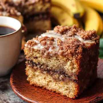 Brown Butter Banana Coffee Cake