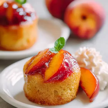 Peach Upside Down Mini Cakes
