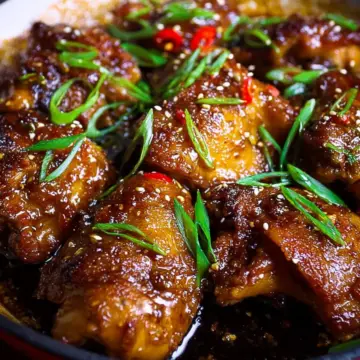 Garlic Ginger Soy Braised Chicken