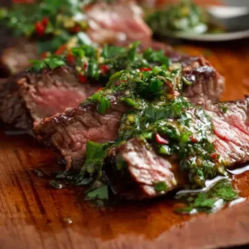 Skirt Steak with Chimichurri Sauce