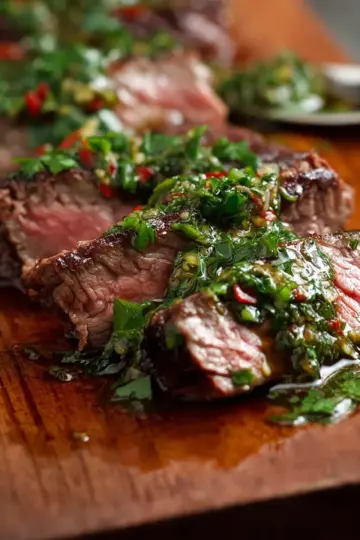 Skirt Steak with Chimichurri Sauce
