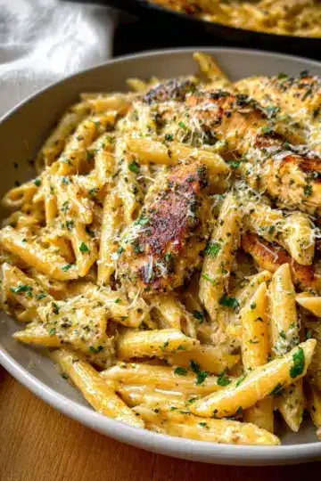 Garlic Parmesan Chicken and Pasta