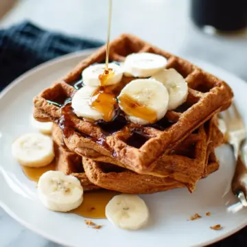 Gluten-Free Banana Oat Waffles