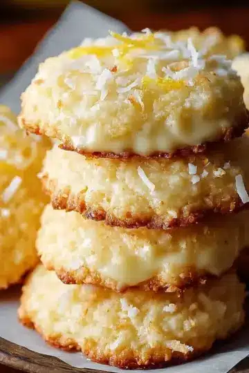 Zesty Lemon Coconut Cheesecake Cookies Recipe