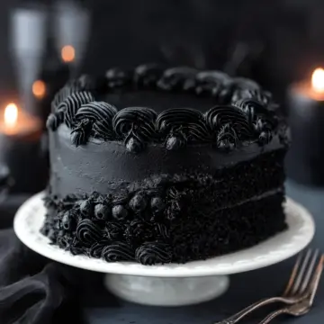 Spooky Black Velvet Cake Recipe