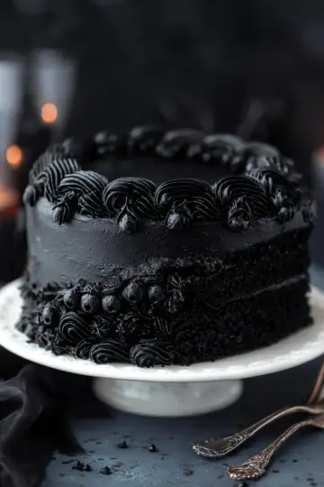 Spooky Black Velvet Cake Recipe