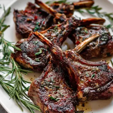 Garlic Rosemary Grilled Lamb Chops