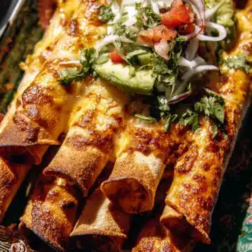 Green Chile Chicken Taquitos