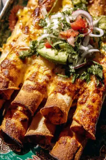 Green Chile Chicken Taquitos