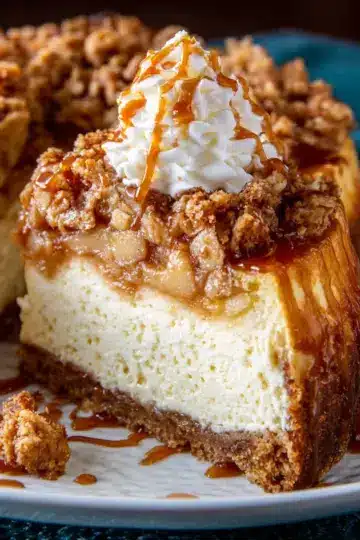 Apple Crisp Cheesecake