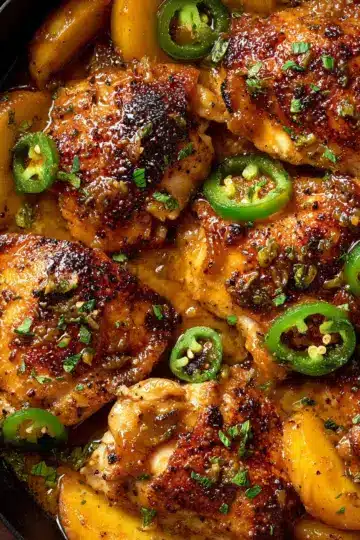 Jalapeno Peach Chicken