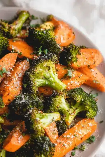 Roasted Broccoli and Carrots