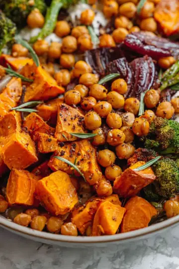 Smoky Sweet Potato and Chickpea Sheet Pan Dinner