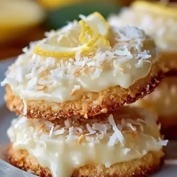 Zesty Lemon Coconut Cheesecake Cookies Recipe