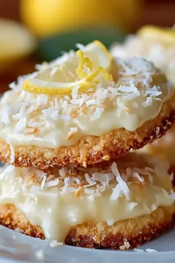Zesty Lemon Coconut Cheesecake Cookies Recipe