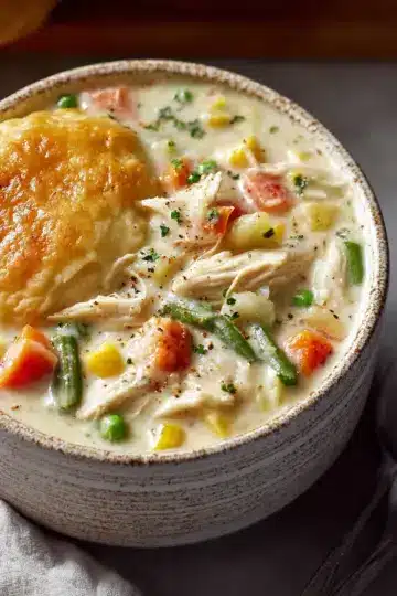 Healthy Chicken Pot Pie Soup