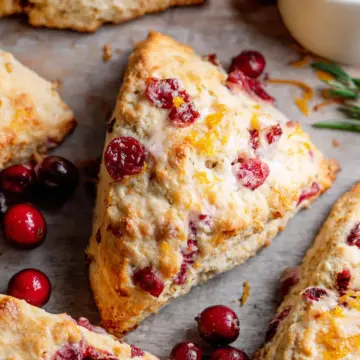 Gluten Free Cranberry Orange Scones