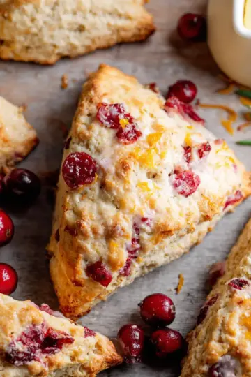 Gluten Free Cranberry Orange Scones