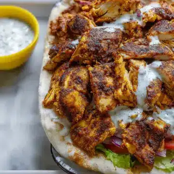 Chicken Shawarma with Garlic White Sauce