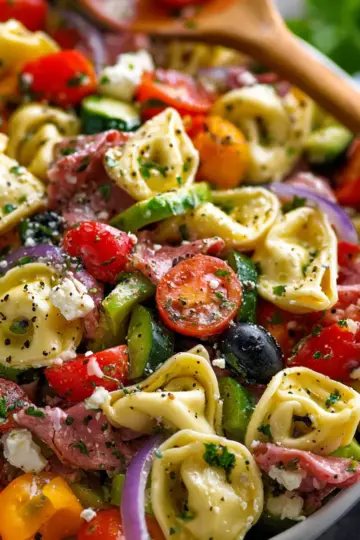Easy Italian Tortellini Pasta Salad