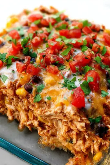 Easy Chicken Burrito Casserole