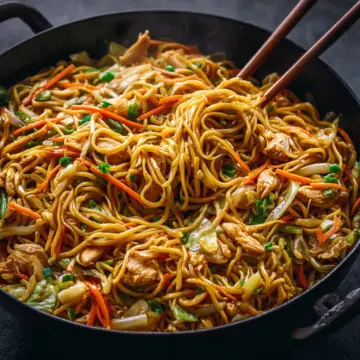 Chicken Chow Mein with Best Chow Mein Sauce