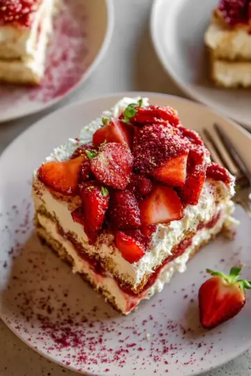 Easy Strawberry Tiramisu